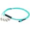 Add-On Addon 2M Om4 Aqua Duplex Fanout Cable ADD-MPO-4LC2M5OM4 - alternate 1